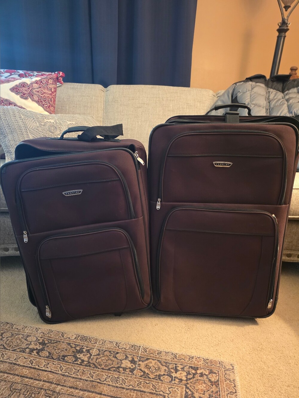 Prodiagy 2 Piece Checked Size Suitcase Set -  Luggage
